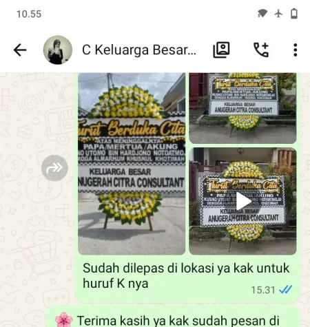Pengiriman Papan Bunga Duka Ciganjur