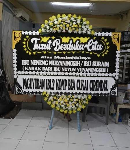 Papan Bunga Duka Ciganjur