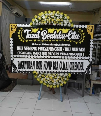 Papan Bunga di Ciganjur